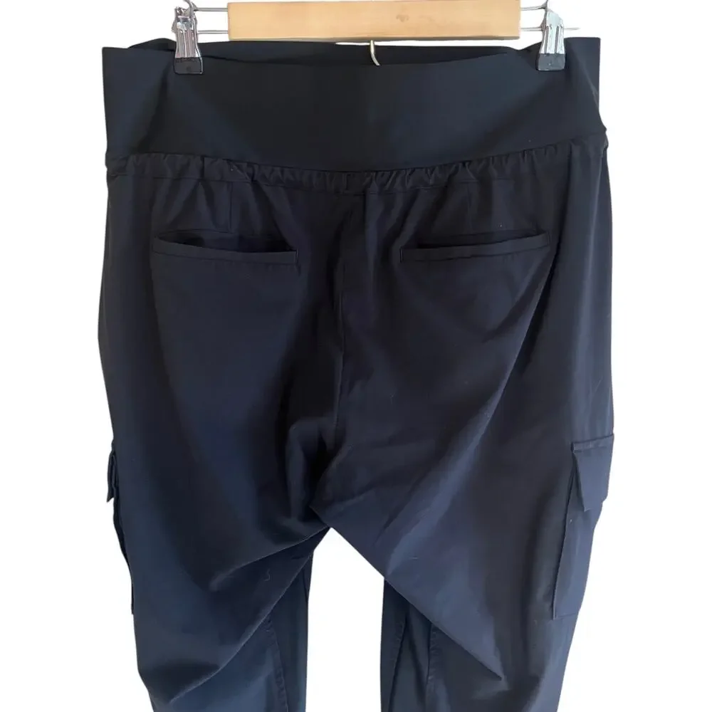Athleta Sutton Cargo Jogger Pants Black Size 10 - Picture 5 of 8